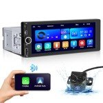 LUSSUVOX Wireless Car Stereo with Apple CarPlay