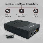 Rockville SS10P 10" Slim Powered Car Subwoofer