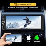 LUSSUVOX Wireless Car Stereo with Apple CarPlay