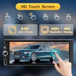 LUSSUVOX Wireless Car Stereo with Apple CarPlay