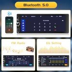 LUSSUVOX Wireless Car Stereo with Apple CarPlay