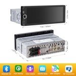 LUSSUVOX Wireless Car Stereo with Apple CarPlay