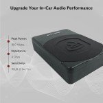 Rockville SS10P 10" Slim Powered Car Subwoofer