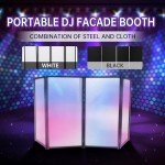 Portable DJ Facade Booth with Travel Bag