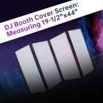 Portable DJ Facade Booth with Travel Bag