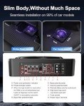 800W Slim Under Seat Car Subwoofer with LED