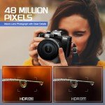 48MP WiFi Digital Camera with 4K Zoom