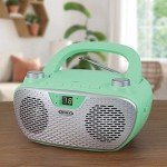 JENSEN Portable Stereo CD Player with Radio - Green