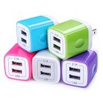 FiveBox 5-Pack USB Wall Charger, Dual 2.1A