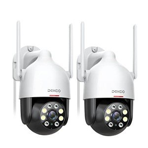 DEKCO 2-Pack 2K WiFi Outdoor Security Cameras