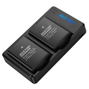 2-Pack EN-EL14 Battery & Fast Charger for Nikon