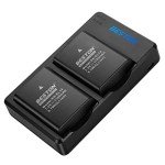 2-Pack EN-EL14 Battery & Fast Charger for Nikon