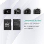 2-Pack EN-EL14 Battery & Fast Charger for Nikon