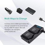 2-Pack EN-EL14 Battery & Fast Charger for Nikon