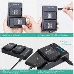 2-Pack EN-EL14 Battery & Fast Charger for Nikon