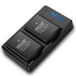 2-Pack EN-EL14 Battery & Fast Charger for Nikon