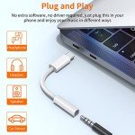 JXMOX USB-C to 3.5mm Headphone Adapter - 2 Pack