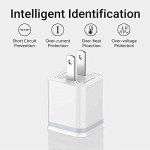 LUOATIP Travel Adapter with 2 USB Ports - 3-Pack