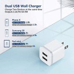 LUOATIP Travel Adapter with 2 USB Ports - 3-Pack