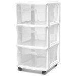 3-Drawer Plastic Storage Cart for Home & Office