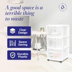 3-Drawer Plastic Storage Cart for Home & Office