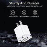 LUOATIP Travel Adapter with 2 USB Ports - 3-Pack