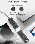 Power Strip Surge Protector - 2 Pack with USB Ports