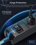 Power Strip Surge Protector - 2 Pack with USB Ports