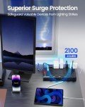 SuperDanny Surge Protector Power Strip with USB Ports