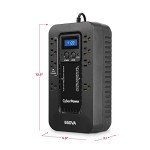 CyberPower 650VA Compact Battery Backup & Surge Protector