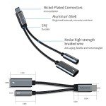 2-in-1 USB-C to 3.5mm Headphone Adapter