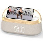 FREEFISH Bluetooth Speaker with Wireless Charger & Light