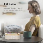 FREEFISH Bluetooth Speaker with Wireless Charger & Light