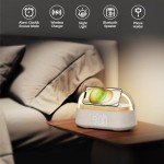 FREEFISH Bluetooth Speaker with Wireless Charger & Light