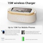 FREEFISH Bluetooth Speaker with Wireless Charger & Light