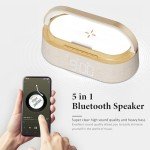 FREEFISH Bluetooth Speaker with Wireless Charger & Light