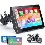 7" Waterproof Wireless Motorcycle CarPlay & Android Auto