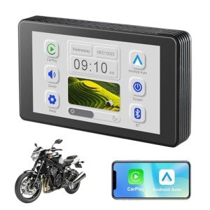 5-Inch Waterproof Motorcycle GPS Navigation with Bluetooth