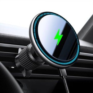 15W MagSafe Car Mount Charger with LED Lights