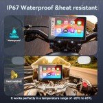 7" Waterproof Wireless Motorcycle CarPlay & Android Auto