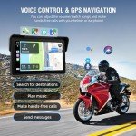 7" Waterproof Motorcycle CarPlay & Android Auto Screen