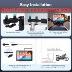 7" Waterproof Wireless Motorcycle CarPlay & Android Auto