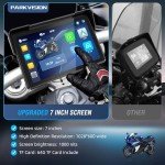 7" Waterproof Motorcycle CarPlay & Android Auto Screen