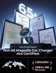 LISEN MagSafe Car Charger with 20 Strong Magnets