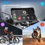 7" Waterproof Motorcycle CarPlay & Android Auto Screen