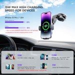RGB Wireless Car Charger with Auto Clamping Holder