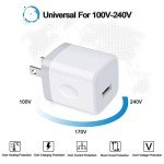 USB Wall Charger Adapter for Phones - 3 Pack