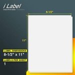8.5" x 11" Full Sheet Label Sticker Paper