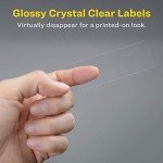 Avery Glossy Clear Printable Address Labels, 300 Pack