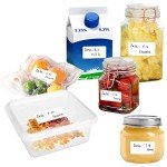 1000 Removable Freezer Labels for Food Storage